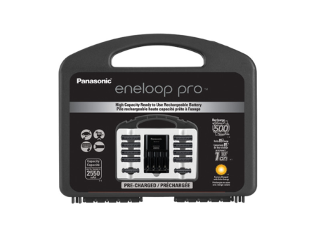 Panasonic eneloop pro High Capacity Power Pack with Charger, 8 AA and 2 AAA NiMH Batteries For Discount