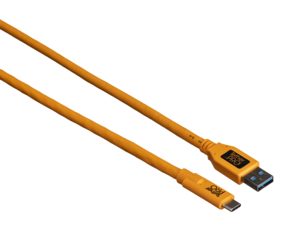 Tether Tools TetherPro USB Type-C Male to USB 3.0 Type-A Male Cable - 15 , Orange Online Sale