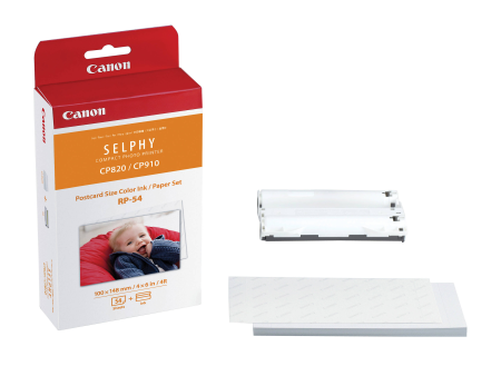 Canon Rp-54 High-Capacity Color Ink And Paper Set 4x6   (54 Sheets) For Cheap