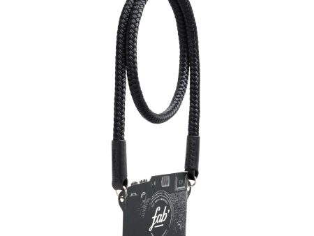 Fab  F8 strap - Black rope & leather - Size M-L (47 ) Online Sale