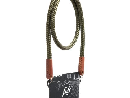 Fab  F8 strap - Green rope, brown leather - Size M-L (47 ) Online Sale