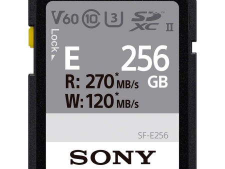 Sony SF-E Series SF-E256 - Flash memory card - 256 GB - UHS-II U3   Class10 - SDXC UHS-II Sale