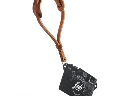 Fab  F28 wrist strap with pad - Brown leather Hot on Sale