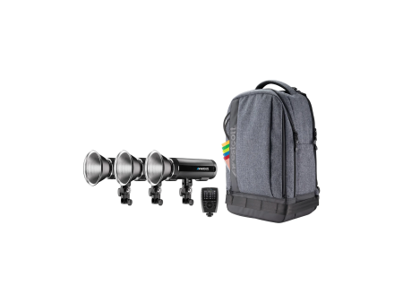 Westcott FJ200 Strobe 3-Light Backpack Kit with FJ-X3s Wireless Trigger for Sony Cameras For Sale