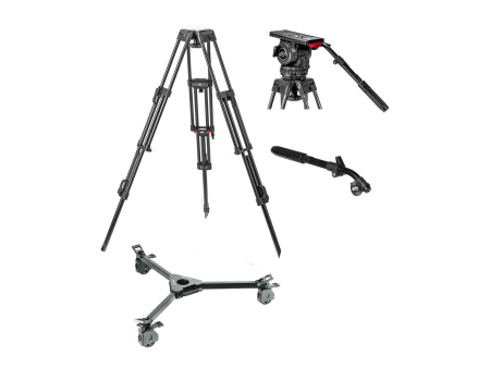 Sachtler Video 18 S2 Head System with ENG 2D Aluminum Tripod, Pan Bar & Dolly S For Discount