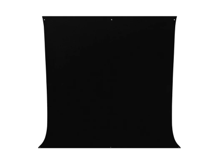 Westcott Wrinkle-Resistant Backdrop - Rich Black (9  x 10 ) For Sale