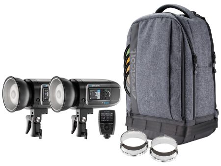 Westcott FJ400 Strobe 2-Light Backpack Kit with FJ-X3m - Universal Wireless Trigger Hot on Sale