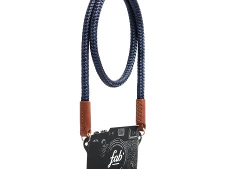 Fab  F8 strap - Blue rope, brown leather - Size XL (55 ) Online