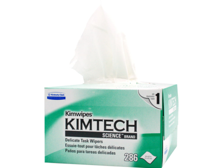 Kimberly-Clark 34120 Kimwipes 1-Ply Delicate Task Wipes, 4.4  x 8.2 , Pack of 286 Discount