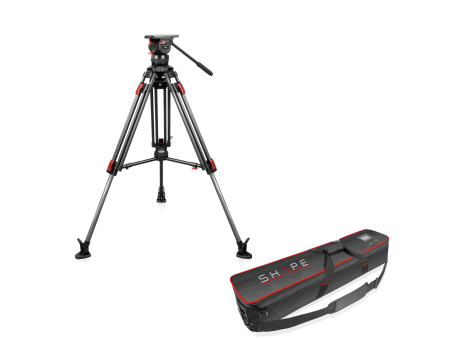 SHAPE Pro Video Tripod 20kg Fluid Head 100mm Bowl Carbon Fiber Legs & Mid-Level Spreader Online Sale