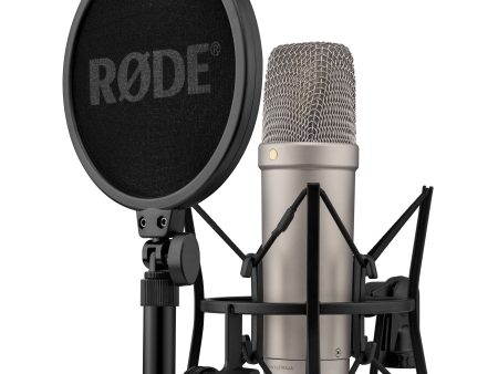 RODE NT1 5th Generation Large-Diaphragm Cardioid Condenser XLR USB Microphone - Silver Online now