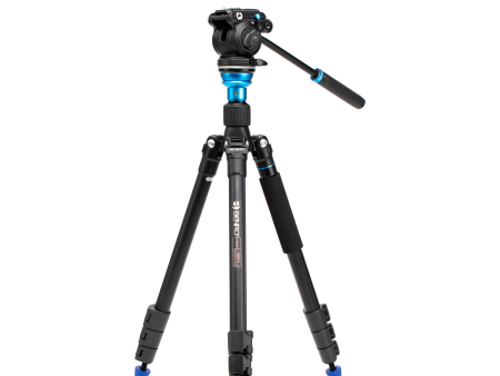 Benro Aero 2 PRO Aluminum Travel Video Tripod with Flip Locks Hot on Sale