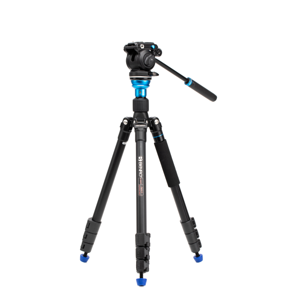 Benro Aero 2 PRO Aluminum Travel Video Tripod with Flip Locks Hot on Sale