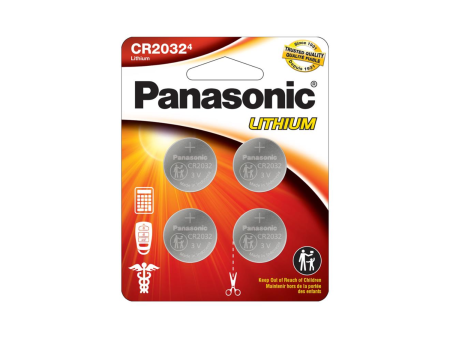 Panasonic 2032 3V Lithium Coin Cell Battery 4 Pack Hot on Sale