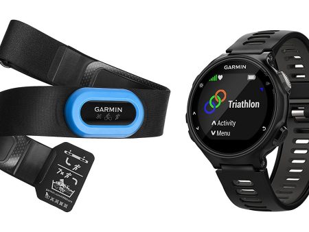 Garmin Forerunner 735XT GPS Unit, Black and Gray Tri-Bundle Sale