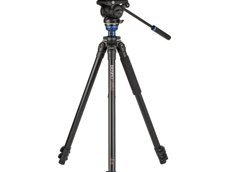 Benro A2573F Aluminum Single Tube Tripod with S4Pro Fluid Video Head Online