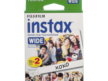 Fujifilm Instax Wide Instant Film - Twin Pack (20 Exposures) For Sale