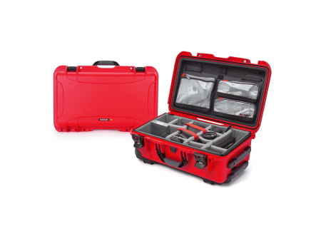 Nanuk 935 Wheeled Hard Utility Case with Padded Divider Insert & Lid Organizer (Red) For Cheap