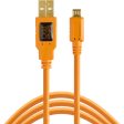 Tether Tools TetherPro USB 2.0 A Male to Micro-B 5-Pin Cable (15 , Orange) Fashion