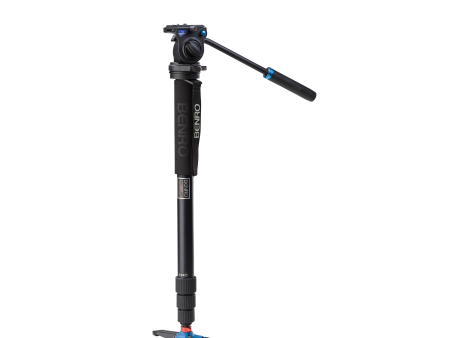 Benro A38TDS2 Series 3 Aluminum Monopod with 3-Leg Locking Base and S2 Video Head Supply