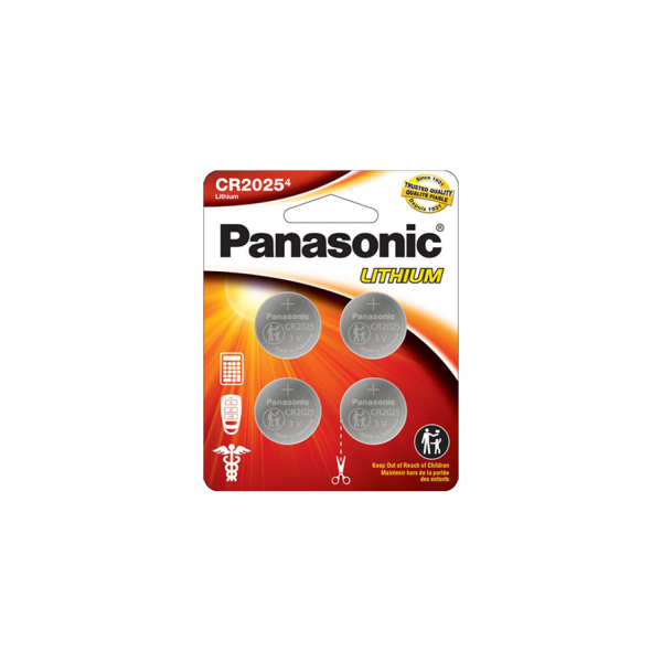 Panasonic 2025 3V Lithium Coin Cell Battery 4 Pack For Cheap