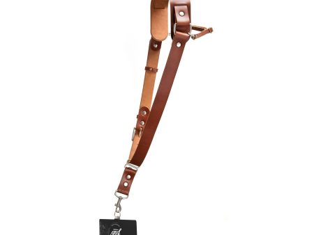 Fab  F16 strap with pad - Brown leather - Size XS Sale