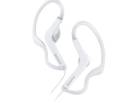 Sony MDR-AS210 - Sport - earphones - ear-bud - over-the-ear mount - 3.5 mm jack - white Online