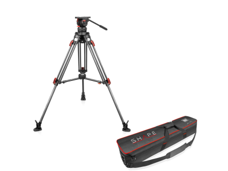 SHAPE Pro Video Tripod 15 Kg Carbon Fiber Legs & Mid-Level Spreader 100mm Bowl Online