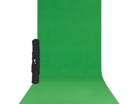 Westcott X-Drop Wrinkle-Resistant Backdrop Kit - Chroma-Key Green Sweep (5  x 12 ) Online Hot Sale