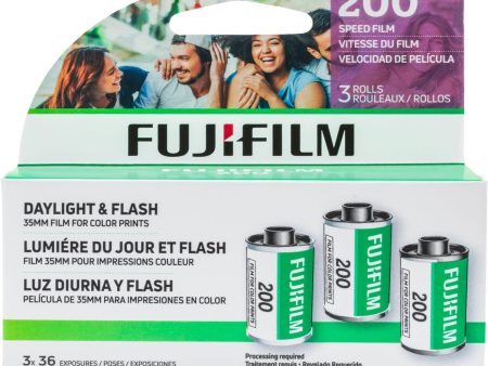 FUJIFILM 200 Color Negative Film - 35mm, 36 Exposures, 3-Pack Online Hot Sale