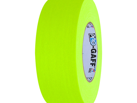 Pro Gaff Tape Cloth - Fluorescent Yellow - 50 Yards - 2  Online Sale