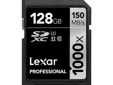 Lexar 128GB Pro SDHC 1000X UHS-II U3 Memory Card Fashion