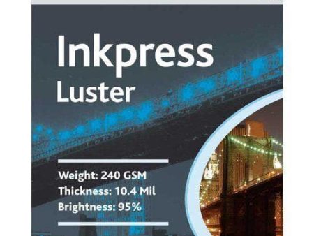 Inkpress PCL111420 Commercial Luster Inkjet Paper 11in. X 14in. 20 Sheets For Discount