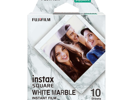 Fujifilm Instax Square White Marble Film (10 Exposures) Discount