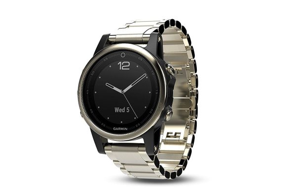 Garmin Fenix 5S Sapphire - Champagne with Metal Band Fashion