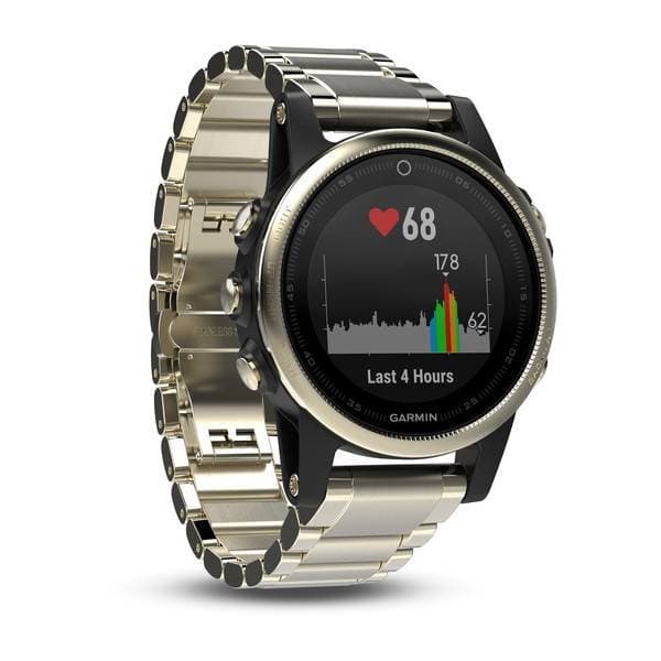 Garmin Fenix 5S Sapphire - Champagne with Metal Band Fashion