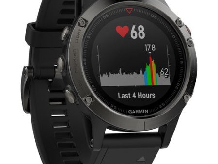 Garmin fenix 5 Multi-Sport Training GPS Watch (Slate Gray, Black Band) Discount