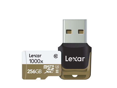 Lexar 256GB Professional 1000x microSDXC UHS-II Memory Card with USB 3.0 Card Reader Cheap