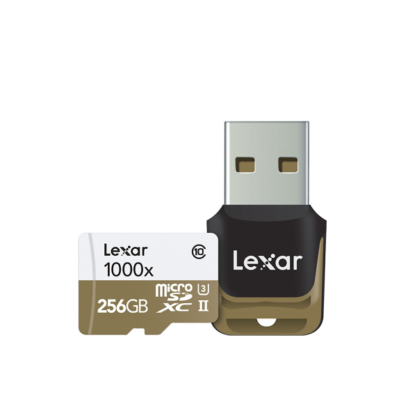 Lexar 256GB Professional 1000x microSDXC UHS-II Memory Card with USB 3.0 Card Reader Cheap