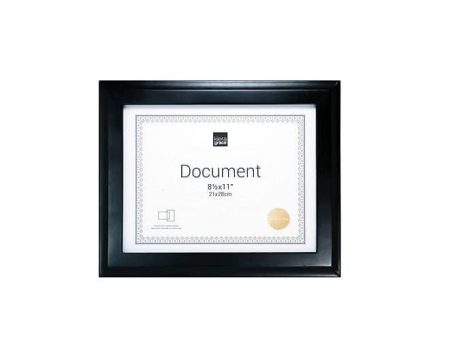 Kiera Grace Document Photo Frame 8.5x11 - Black Supply