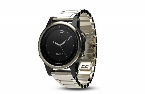 Garmin Fenix 5S Sapphire - Champagne with Metal Band Fashion