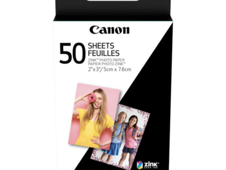 Canon 3215C001 2 x 3  ZINK Photo Paper Pack for IVY printer  (50 Sheets) on Sale