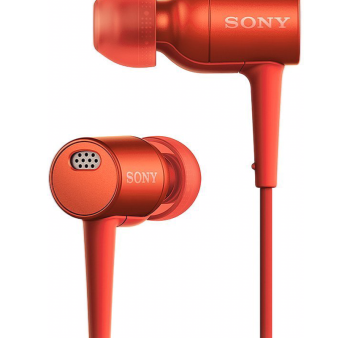 Sony MDR-EX750NA - Earphones with mic - in-ear - active noise canceling - 3.5 mm jack - Cinnabar Red For Discount