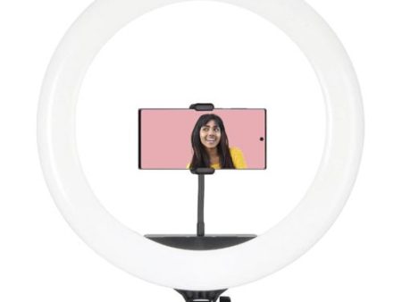 Mobifoto MOBIRL18 - 18 Inch Bi-Colour LED Ring Light Vlog Kit For Discount