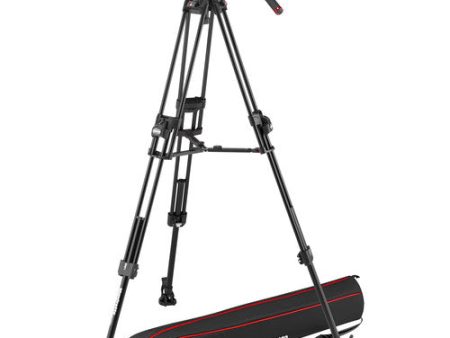 Manfrotto MVK504XTWINFA 504X Fluid Video Head & 645 Aluminum Tripod with Mid-Level Spreader Online now