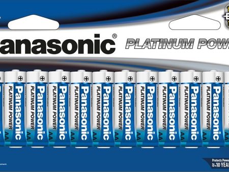 Panasonic Energy Corporation LR6XP 24B Platinum Power AA Alkaline Batteries, 24 Pack Supply