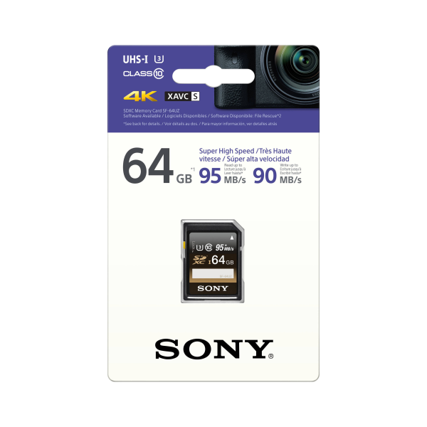 Sony 64GB SF-UZ Series UHS-I SDXC Memory Card Fashion