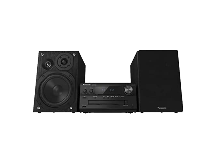 Panasonic SCPMX90 Hi-Res-Audio Compact Stereo Audio System system with LincsD-Amp, 3-way speakers, AUX-IN auto play and optical input For Sale