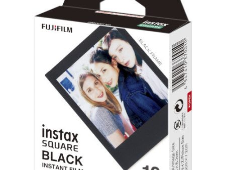 Instax Square Instant Film - Black Border (10 Exposures) Online