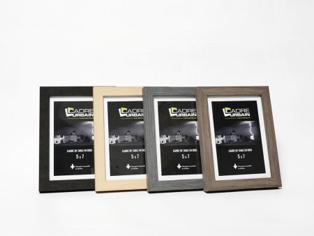 Wood Grain Tabletop Photo frame - Black - 5x7 Online Sale